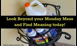 Look Beyond your Monday Mess and Find Meaning today!