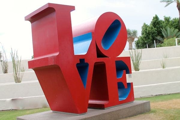 Scottsdale Civic Center - Love sculpture