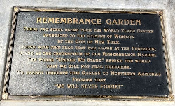 Winslow-Arizona-Rememberance-Garden-Sept. 11