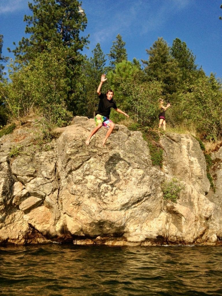 Encourage-well-regulated-risky-activities-for-teenagers-cliff-jumping-Coeur-d'Alene-Idaho