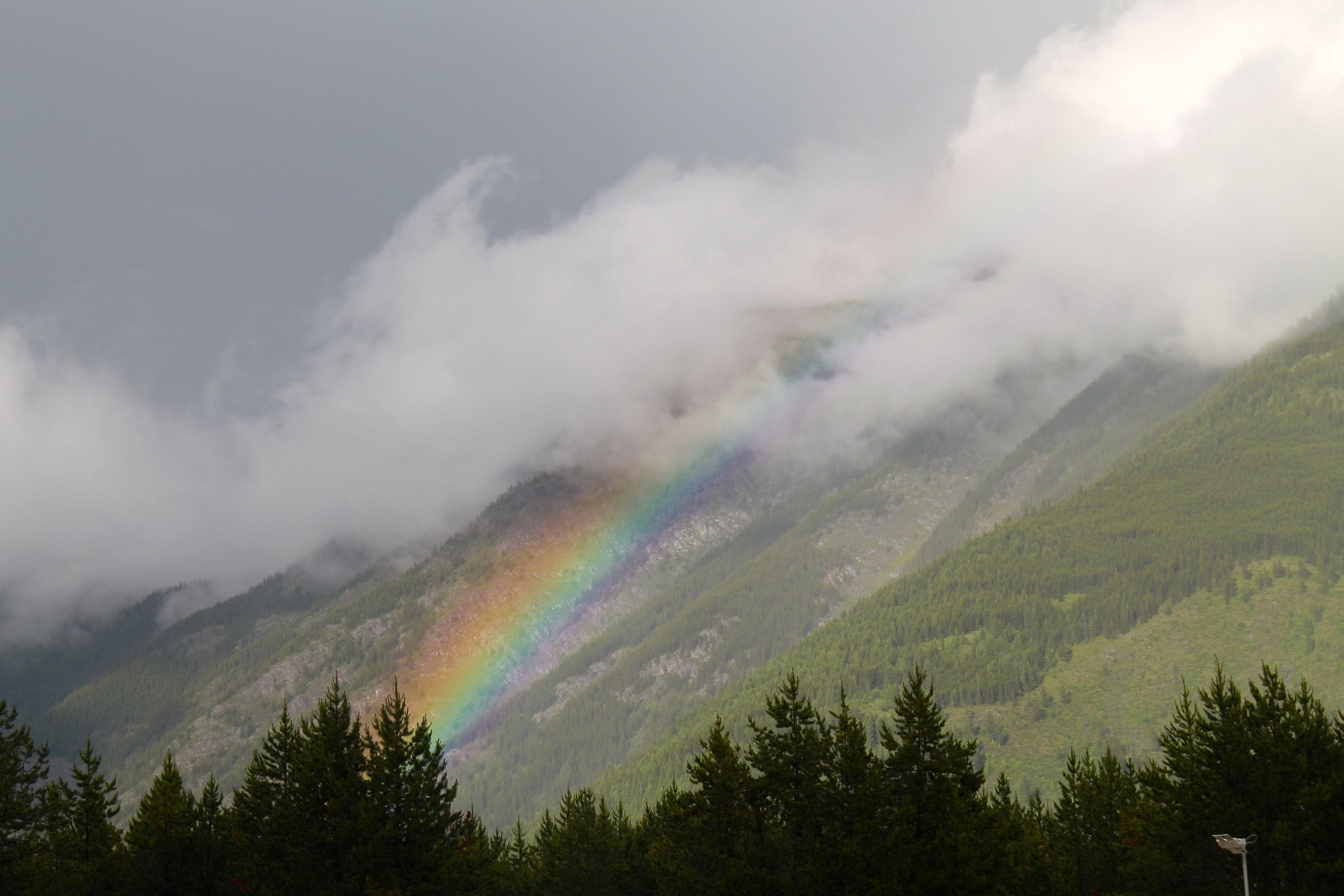 Rainbow at West Glacier