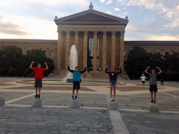 Kids-visit-Rocky-Steps-Philadelphia