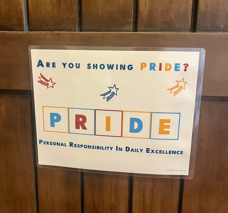 P.R.I.D.E.- personal-responsibility-in-daily-excellence